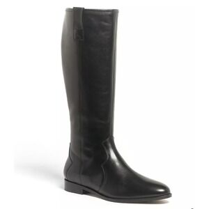 Anthony Veer Tall Riding Boots Black Italian Buttery Leather Women 8.5 NEW